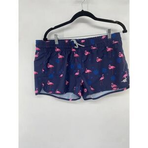 NWT SURFCUZ FLAMINGO NAVY BLUE QUICK DRY BOARDSHORT  SIZE 10/XL
